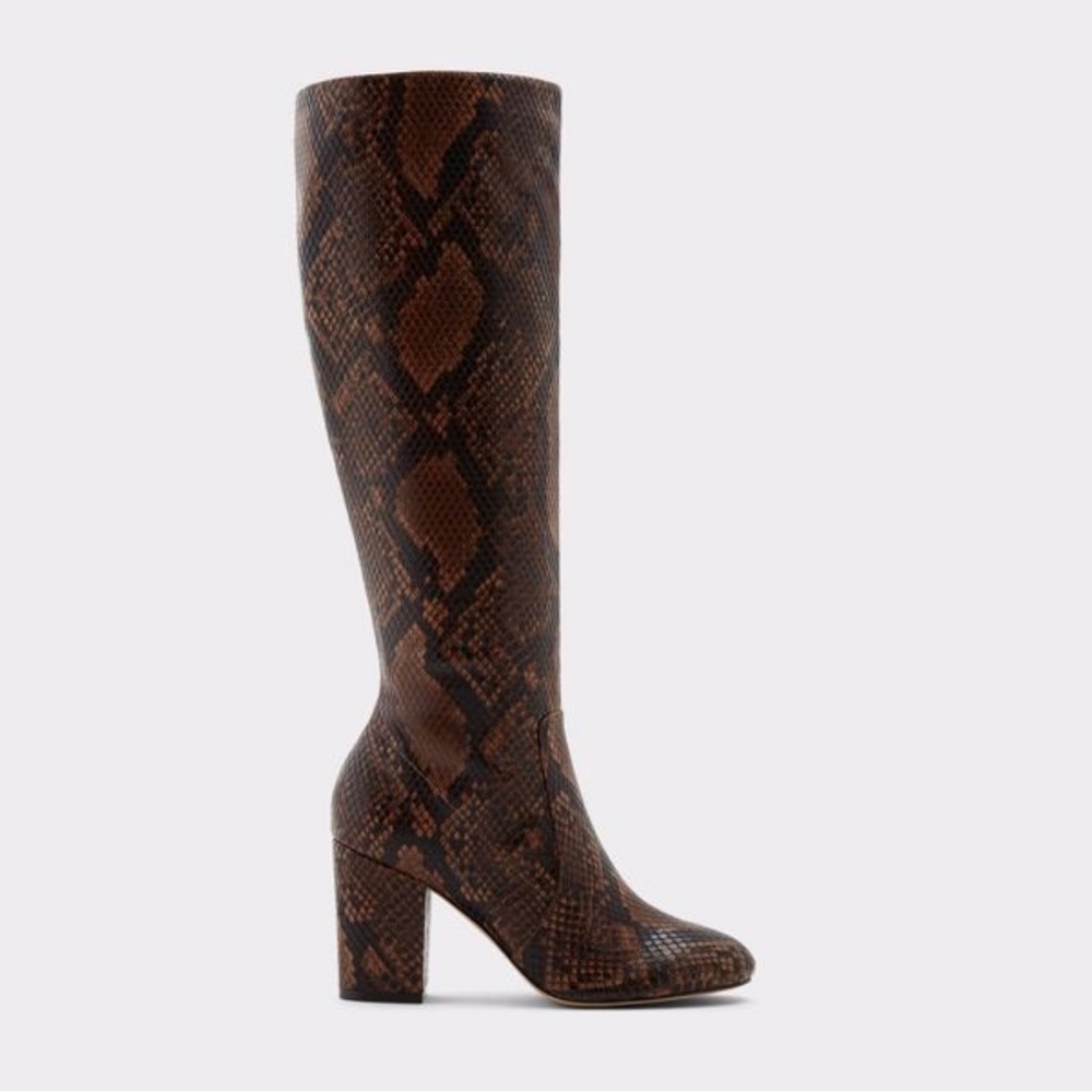 ALDO Snake Print ALOESSA HEEL BOOT